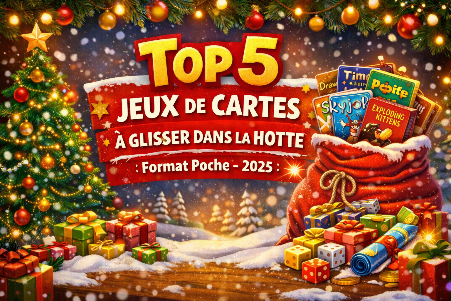 Top 5 Jeux de Cartes à Glisser dans la Hotte